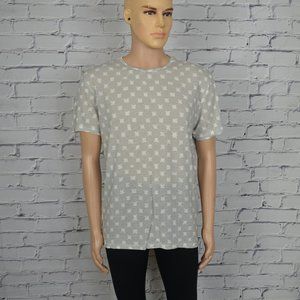 Mens All Saints Pattern Print Crew graphic tee t-shirt